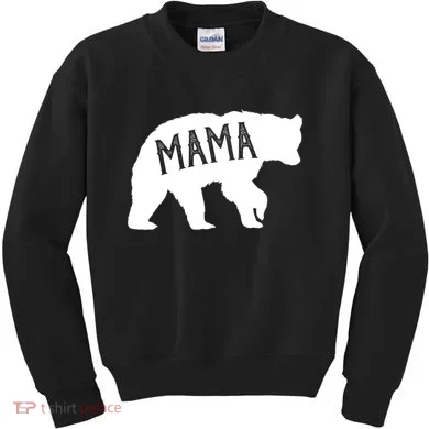 Retro Mama Bear Kids Sweatshirt
