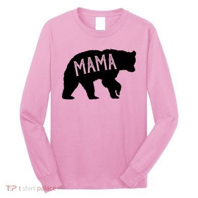 Retro Mama Bear Long Sleeve Shirt
