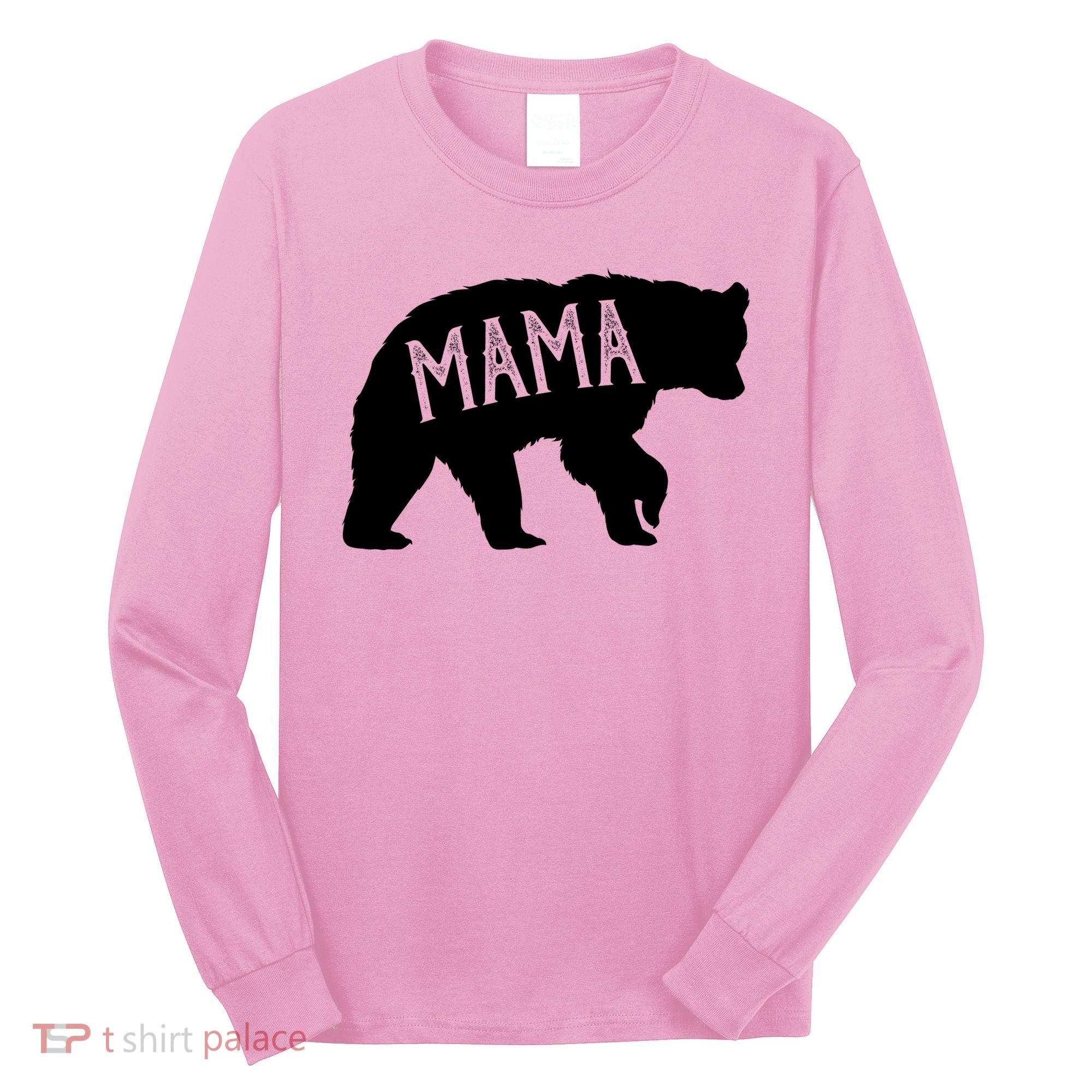 Retro Mama Bear Long Sleeve Shirt