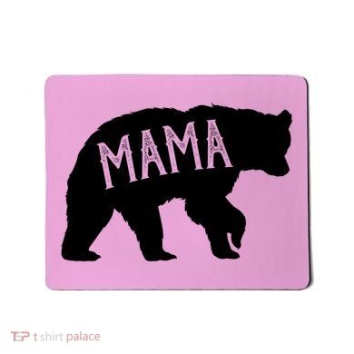 Retro Mama Bear Mousepad