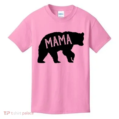 Retro Mama Bear Kids T-Shirt