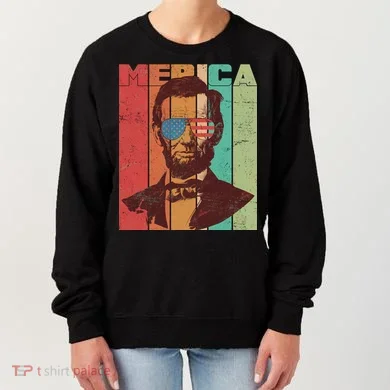Retro Merica Lincoln Women's Sweatshirt