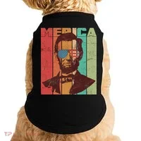 Retro Merica Lincoln Doggie Tank thumb 0