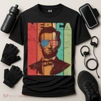 Retro Merica Lincoln Cooling Performance Crew T-Shirt thumb 3