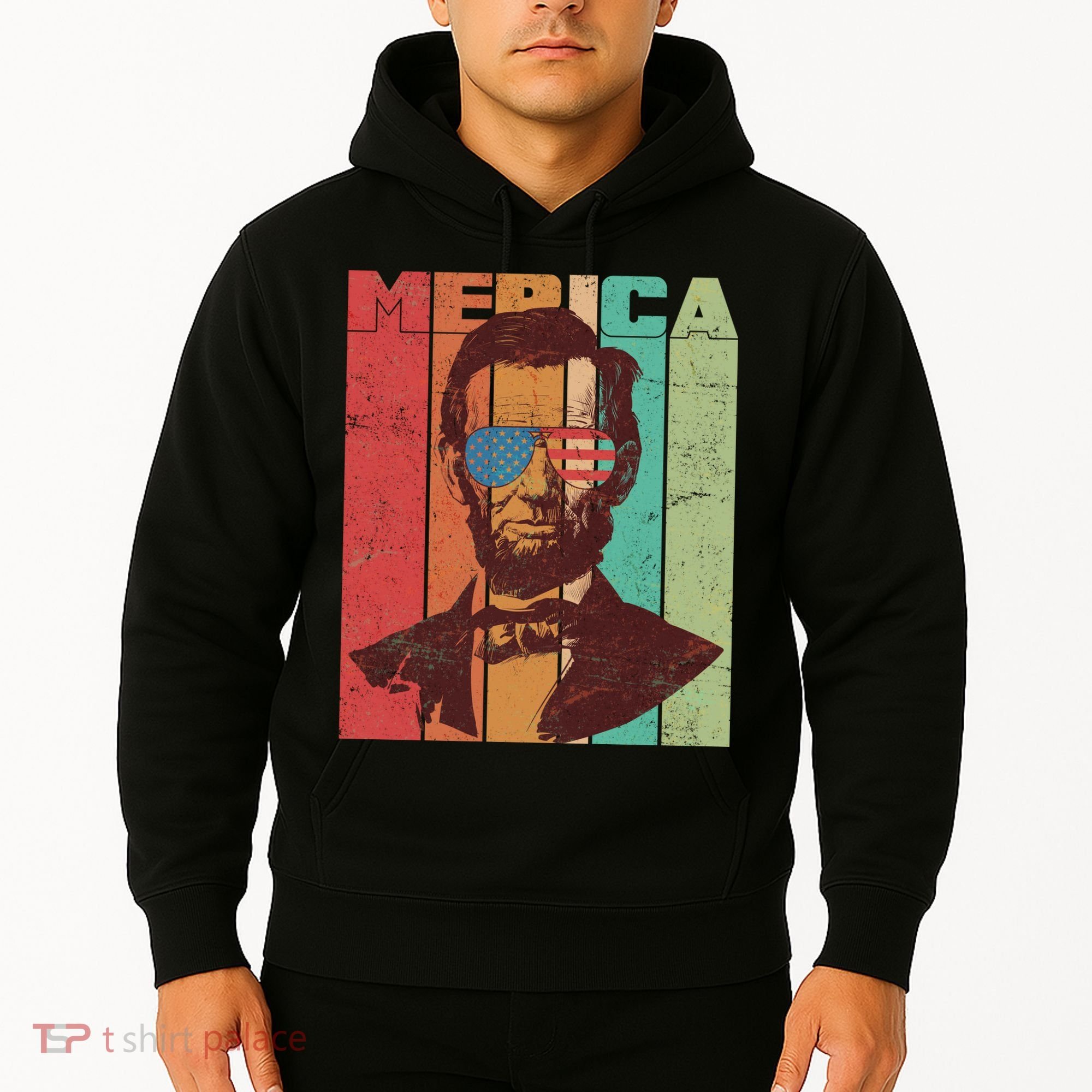 Retro Merica Lincoln Hoodie