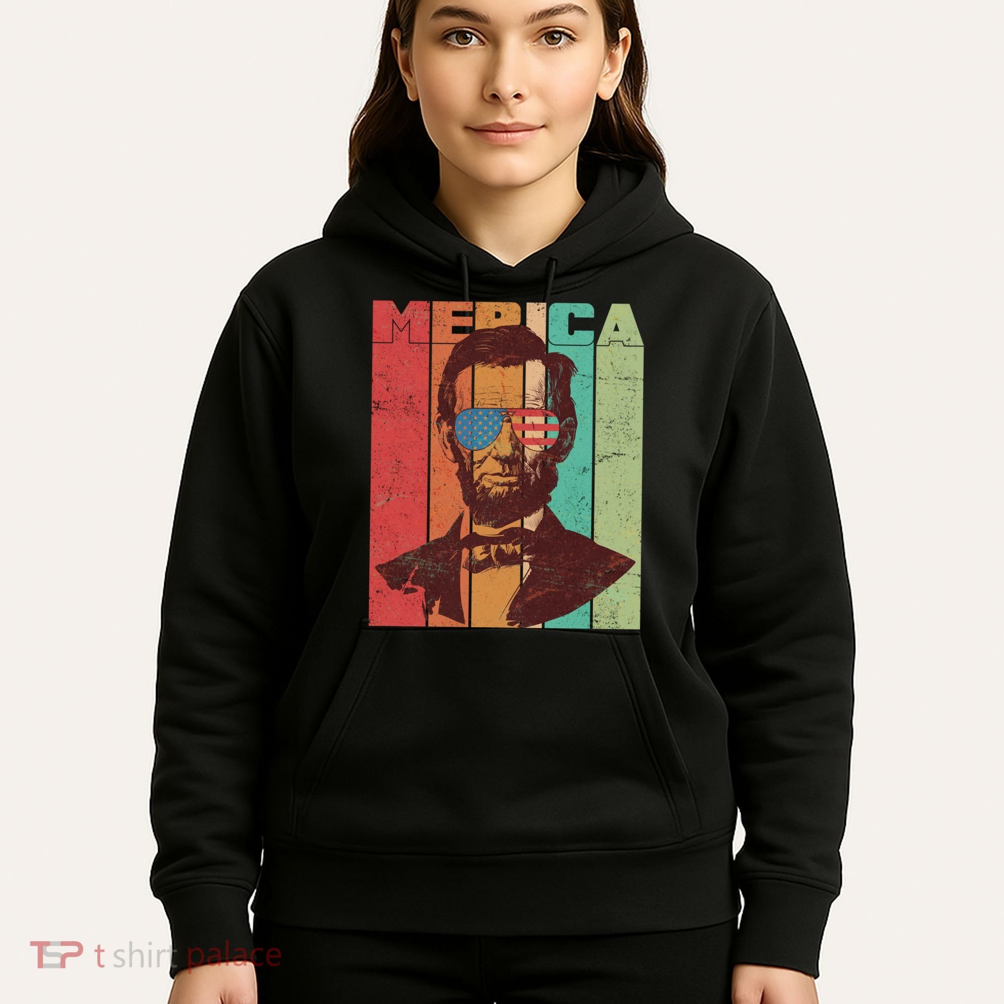 Retro Merica Lincoln Hoodie