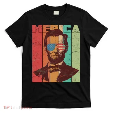 Retro Merica Lincoln T-Shirt