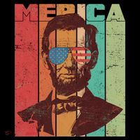 Retro Merica Lincoln Button thumb 1