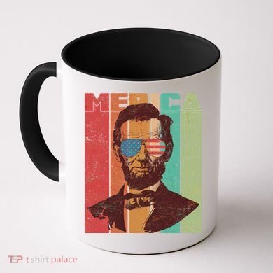 Retro Merica Lincoln Coffee Mug
