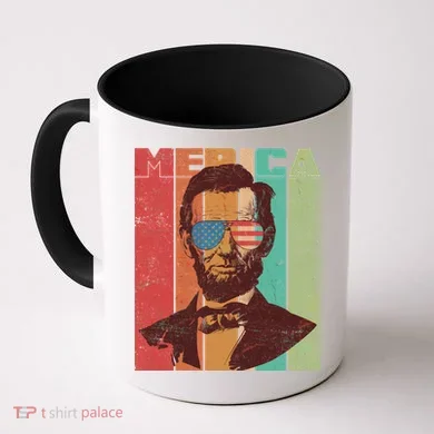 Retro Merica Lincoln Coffee Mug