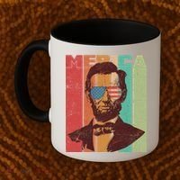 Retro Merica Lincoln Coffee Mug thumb 2