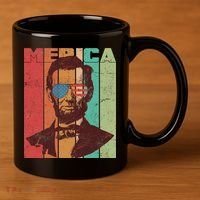 Retro Merica Lincoln 11oz C Handle Ceramic Mug thumb 3