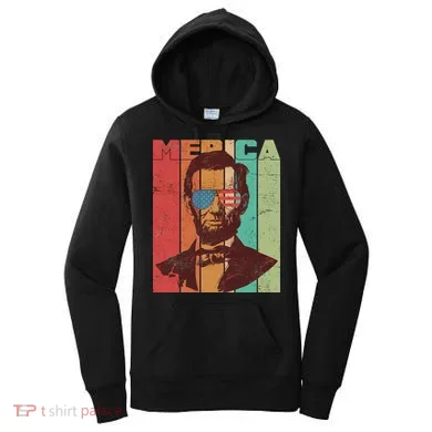 Retro Merica Lincoln Women's Hoodie