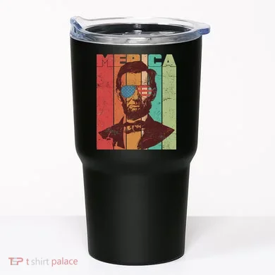 Retro Merica Lincoln Tumbler