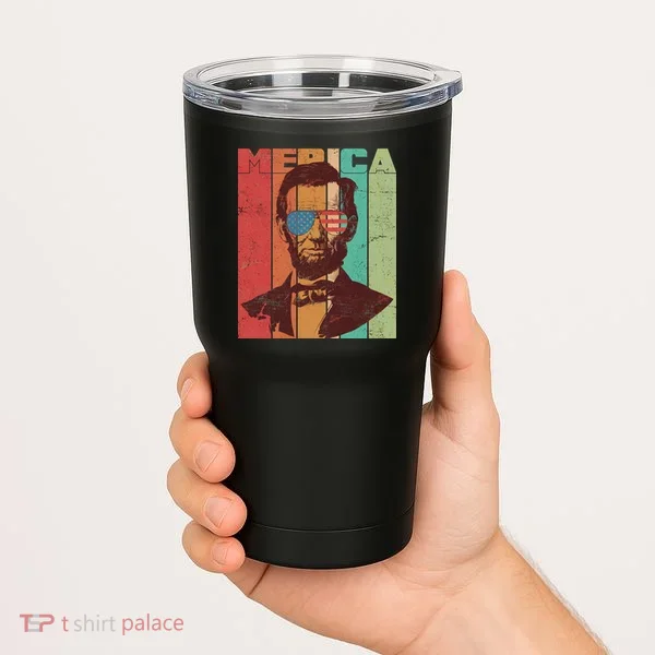 Retro Merica Lincoln Tumbler