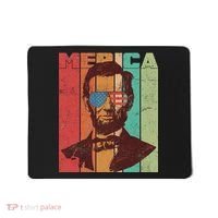 Retro Merica Lincoln Mousepad thumb 0