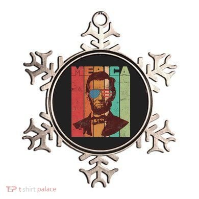 Retro Merica Lincoln Ornament