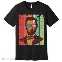 Retro Merica Lincoln Premium T-Shirt thumb 0