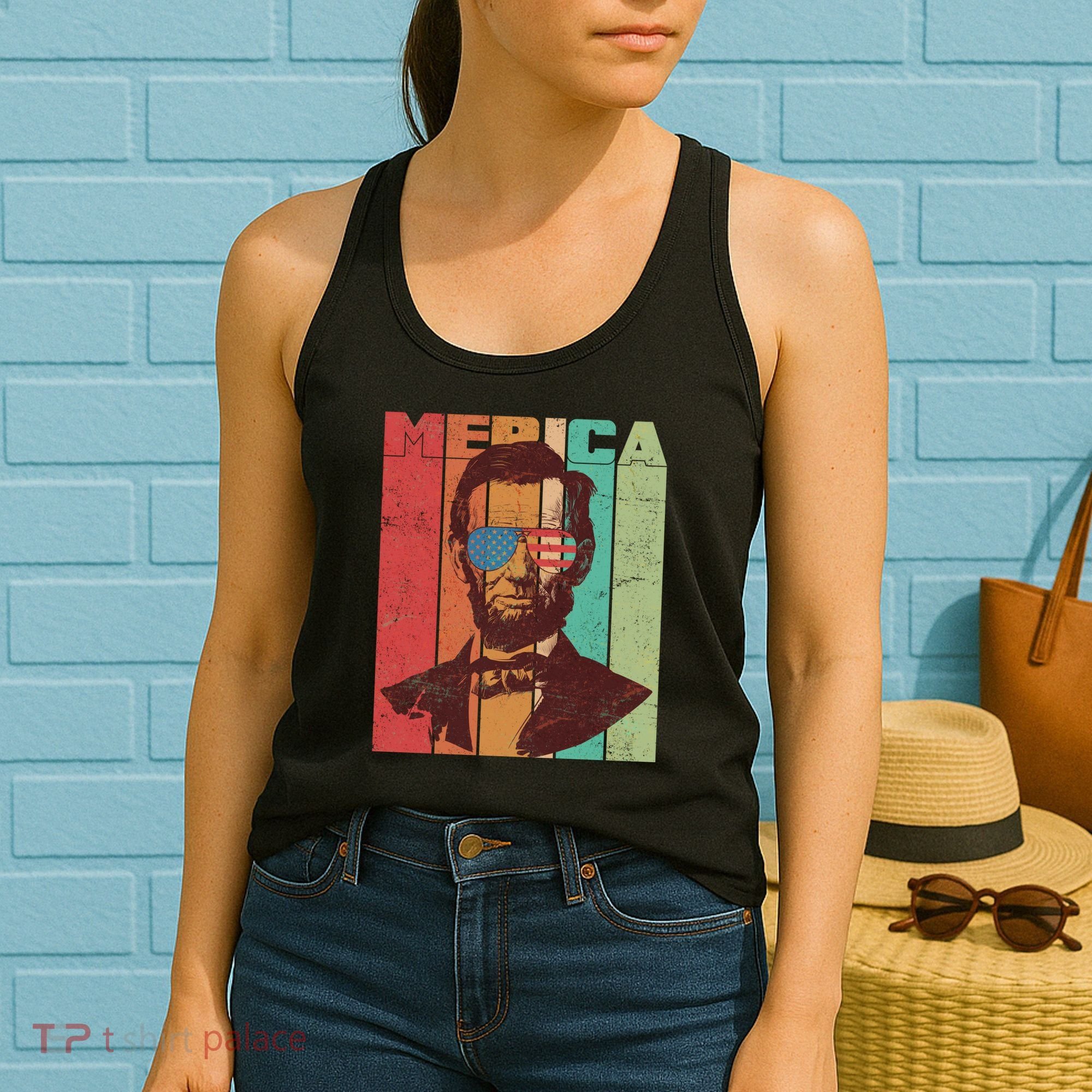 Retro Merica Lincoln Women's Tank Top