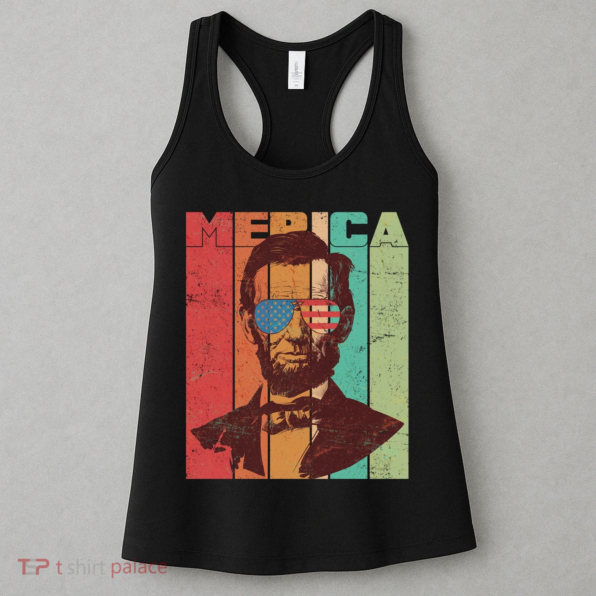 Retro Merica Lincoln Women's Tank Top