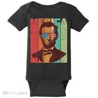 Retro Merica Lincoln Baby Bodysuit thumb 0