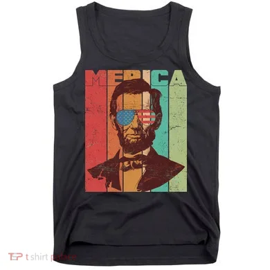 Retro Merica Lincoln Tank Top