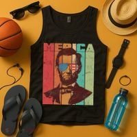Retro Merica Lincoln Tank Top thumb 4