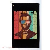 Retro Merica Lincoln Golf Towel thumb 0