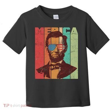 Retro Merica Lincoln Toddler T-Shirt
