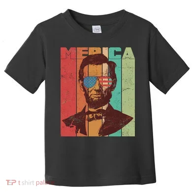Retro Merica Lincoln Toddler T-Shirt
