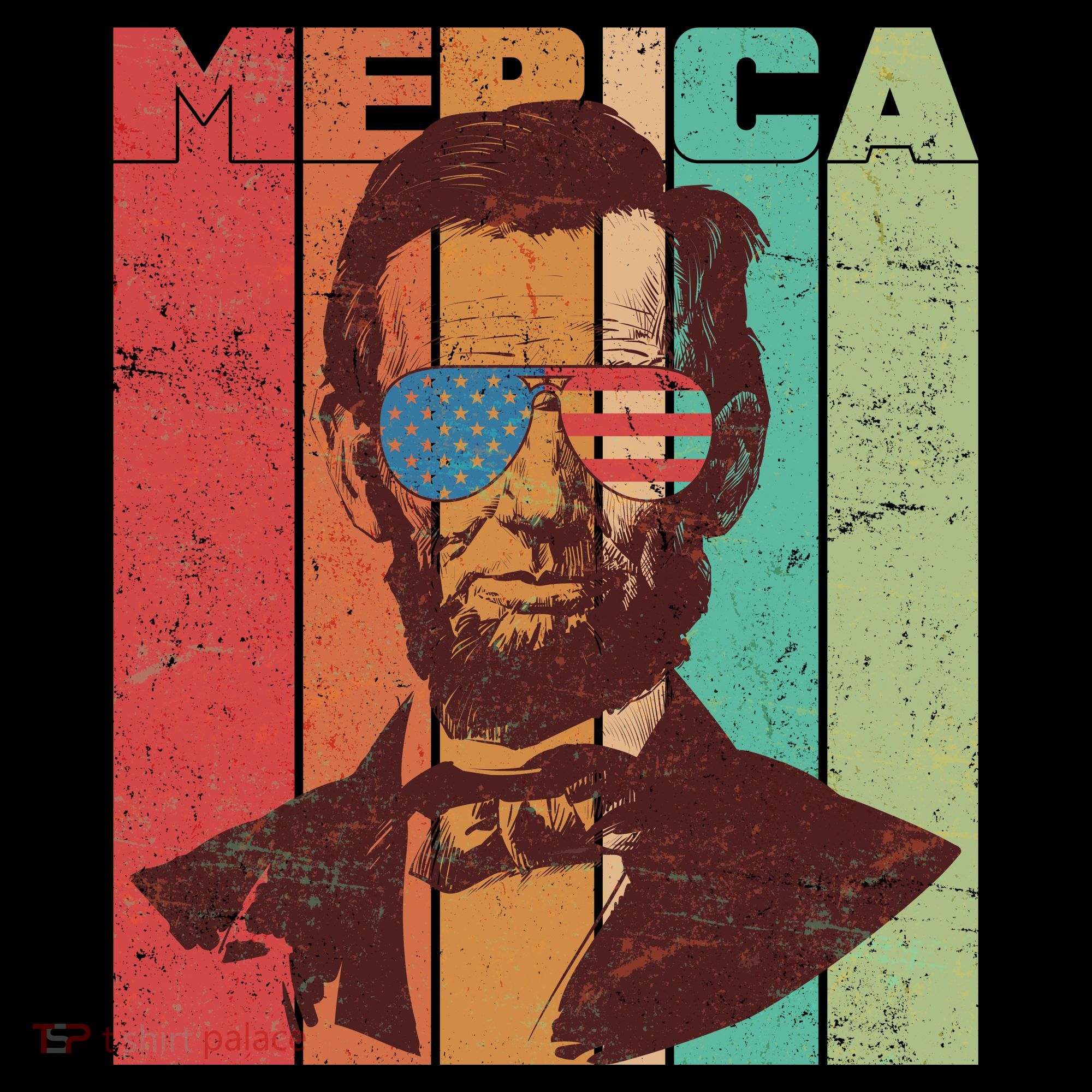 Retro Merica Lincoln Women's T-Shirt