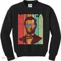 Retro Merica Lincoln Kids Sweatshirt thumb 0