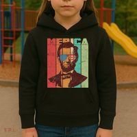 Retro Merica Lincoln Kids Hoodie thumb 3