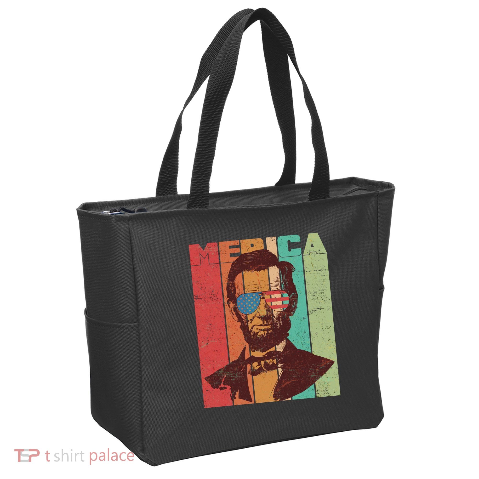 Retro Merica Lincoln Tote Bag