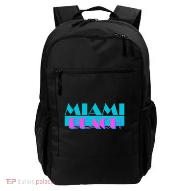 Retro Miami Beach Logo Backpack