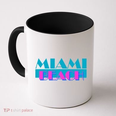 Retro Miami Beach Logo Coffee Mug