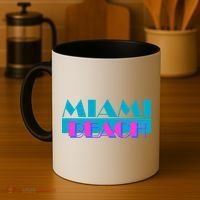 Retro Miami Beach Logo Coffee Mug thumb 4