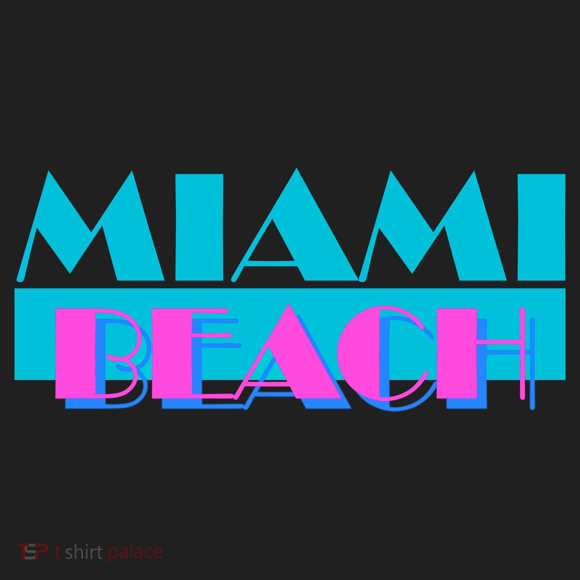 Retro Miami Beach Logo Tumbler