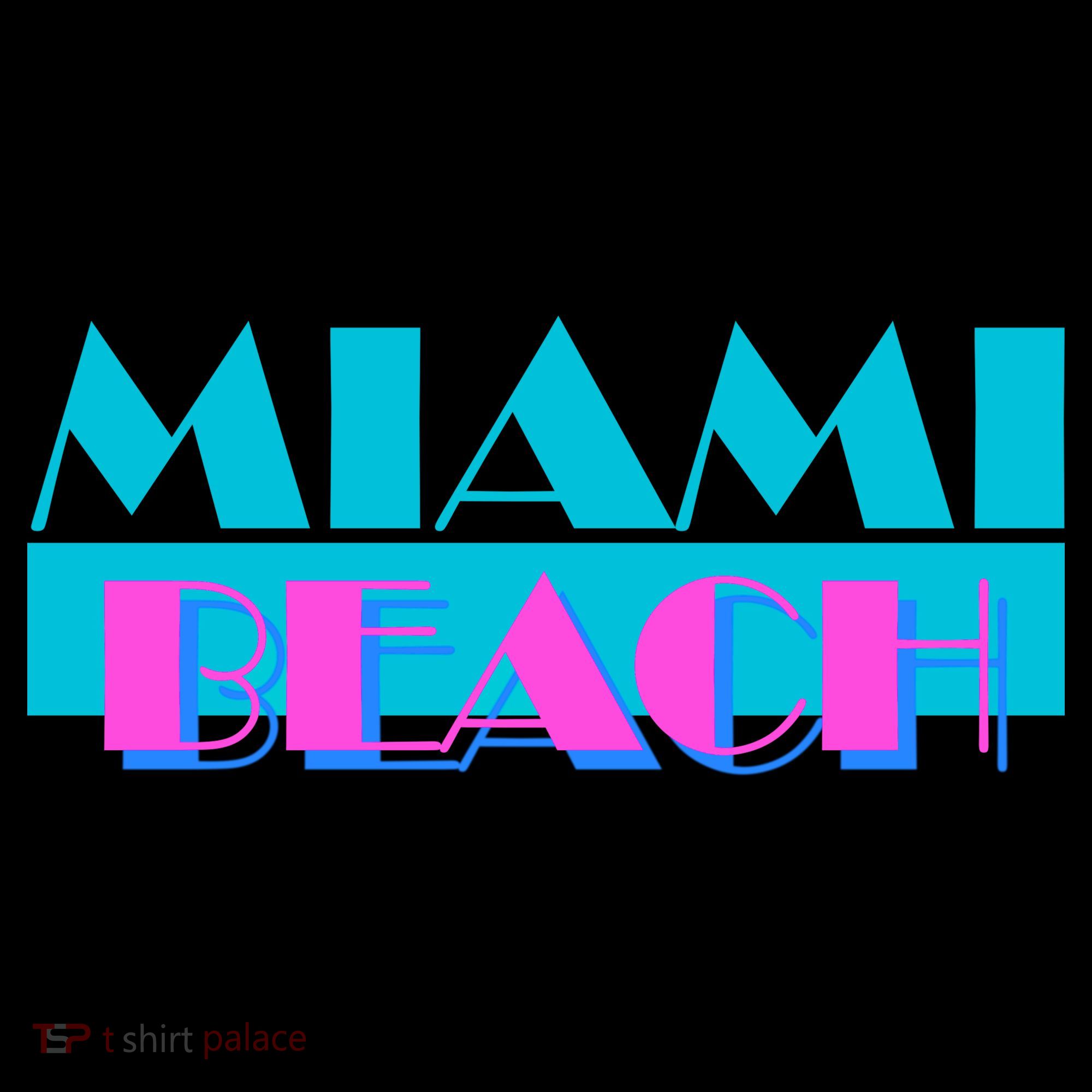 Retro Miami Beach Logo Ornament