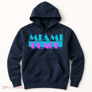 Retro Miami Beach Logo Hoodie