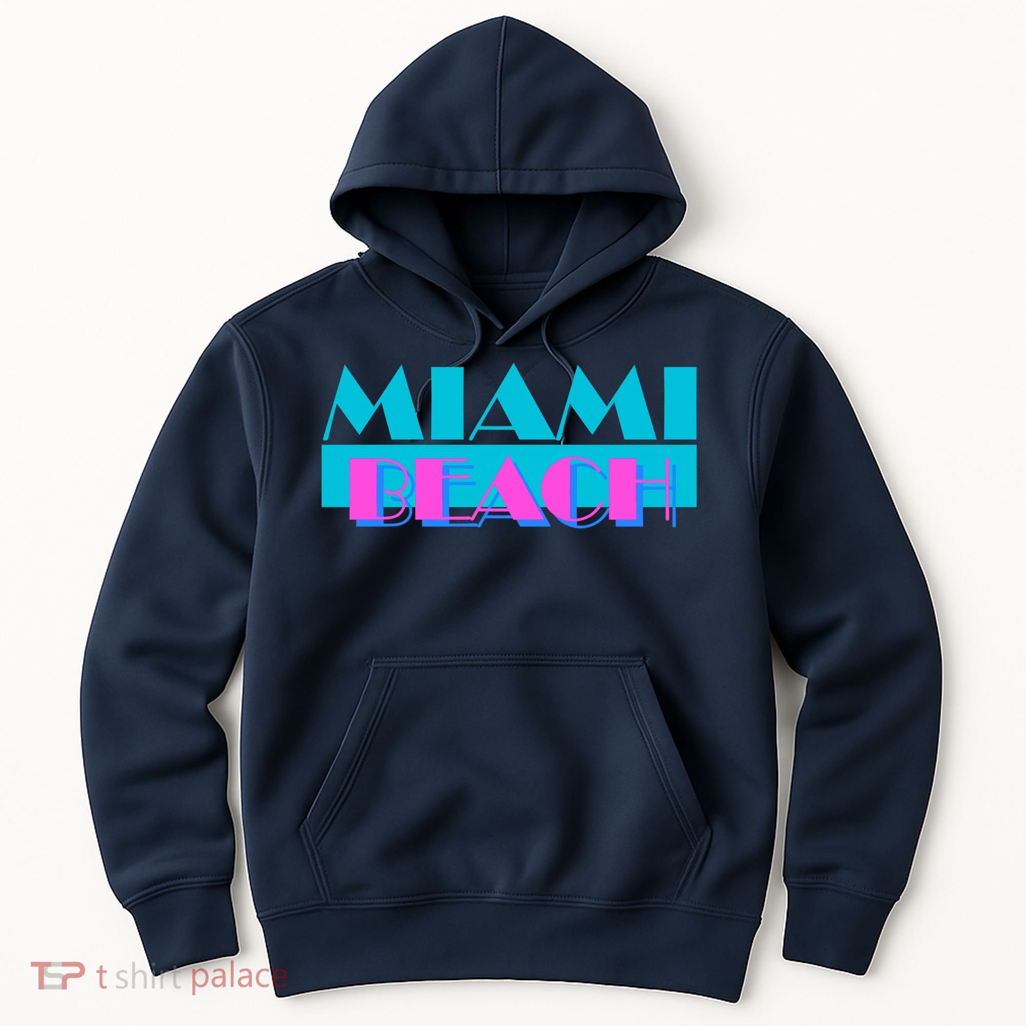 Retro Miami Beach Logo Hoodie