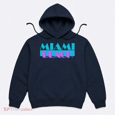 Retro Miami Beach Logo Hoodie