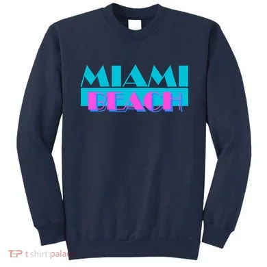 Retro Miami Beach Logo Sweatshirt