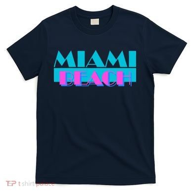 Retro Miami Beach Logo T-Shirt