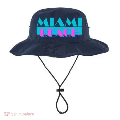 Retro Miami Beach Logo Bucket Hat