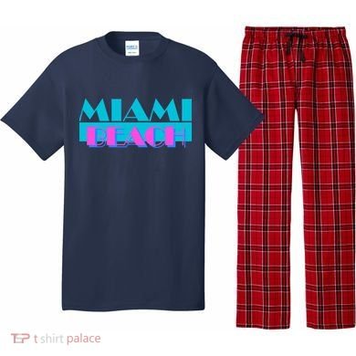 Retro Miami Beach Logo Pajama Set