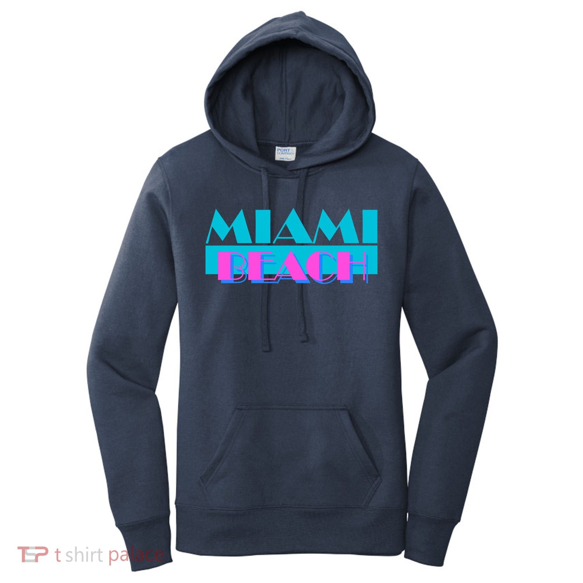 Retro Miami Beach Logo Women's Hoodie