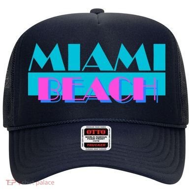 Retro Miami Beach Logo Hat