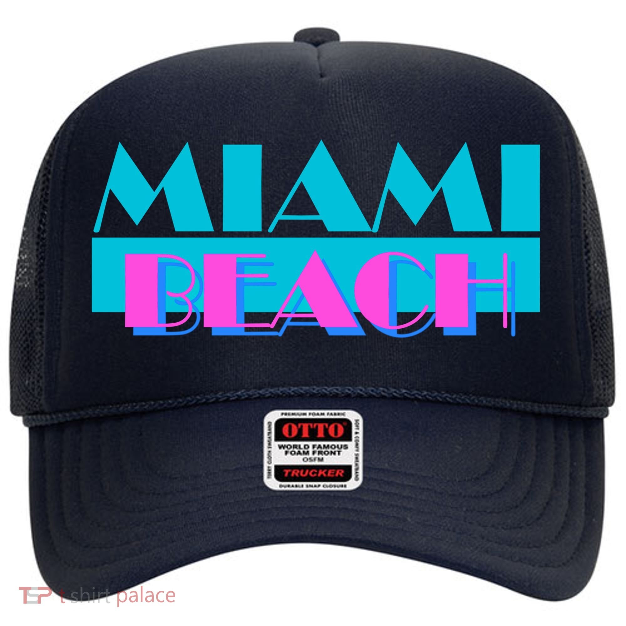 Retro Miami Beach Logo Hat