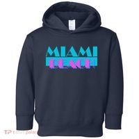 Retro Miami Beach Logo Toddler Hoodie thumb 0